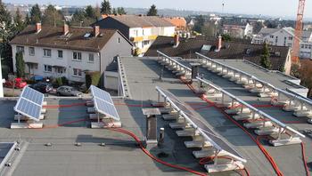 Photovoltaikanlage auf dem Dach des Ernst-Winterberg-Hauses