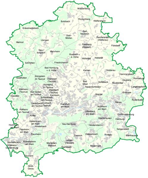 Area of the Regional Authority