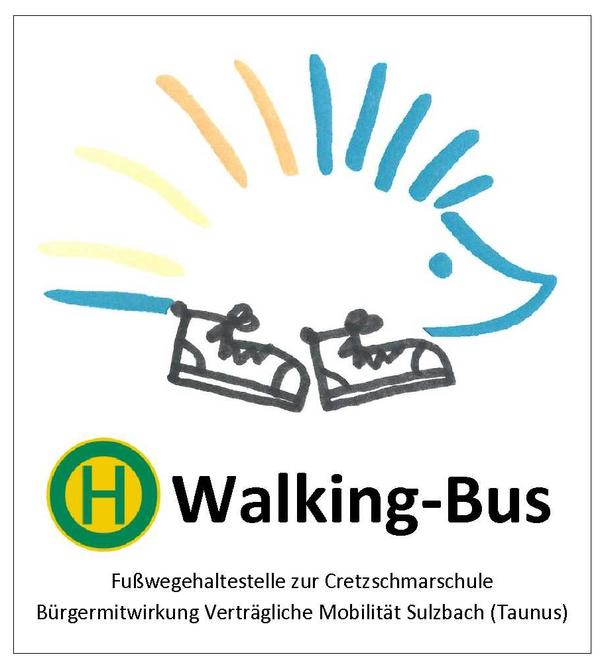 Walking Bus - Haltestellenschild